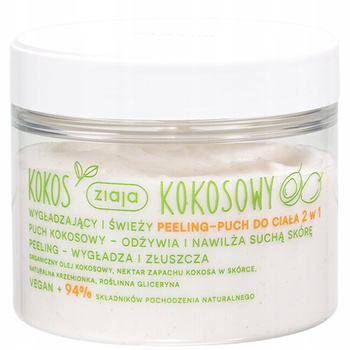Ziaja Kokos Kokosowy Wygładzający Drobnoziarnisty Peeling Do Ciała 270ml
