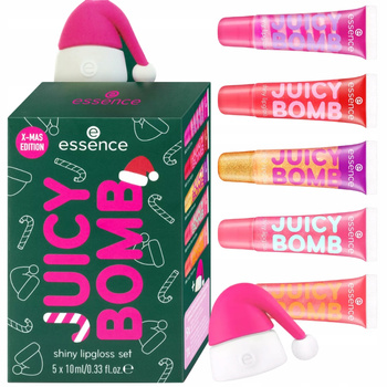 Essence Juicy Bomb Błyszczyk Zestaw Prezentowy XMass Mix Zapachów 5x10ml
