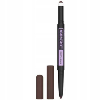 Maybelline Express Brow Satin Duo Dwustronna Kredka Do Brwi 04 Dark Brown