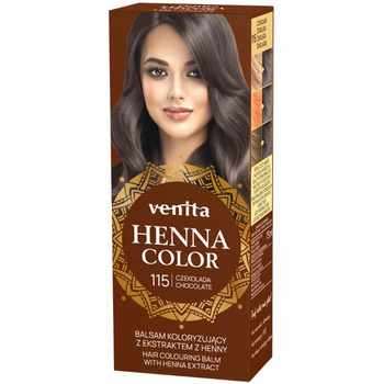 Venita Ziołowy Balsam Koloryzujący Naturalna Henna Do Włosów 115 Czekolada