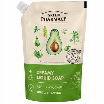 Green Pharmacy Mydło Do Rąk w Płynie Zapas Aloes i Awokado Doypack 460ml