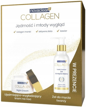 Novaclear Collagen Zestaw Krem Na Noc + Żel