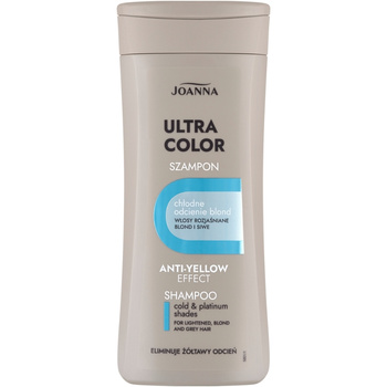 Joanna Ultra Color Szampon Eliminujący Żółty Kolor Włosy Blond Siwe 200ml