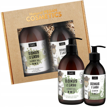 LaQ Zestaw Prezentowy Dzikus z Lasu Męski Żel Do Mycia Szampon Do Włosów