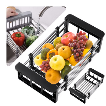 Suszarka Do Naczyń Ociekacz Uniwersalny Rozsuwany Koszyk Na Zlew Na Warzywa