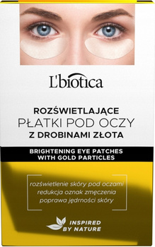 L'biotica Kolagenowe Płatki Pod Oczy Rozświetlające Ze Złotem 3 Pary