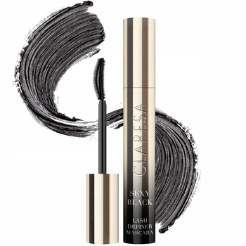 Claresa Sexy Black Mascara Pogrubiający Podkręcający Tusz Do Rzęs Czarny