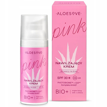 Aloesove Pink Ochronny Nawilżający Krem Do Twarzy Na Dzień SPF30 Aloes 50ml