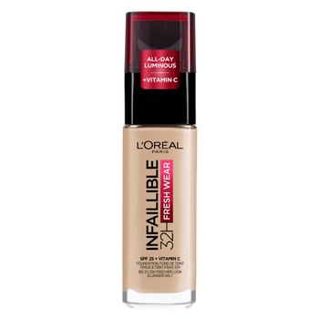 Loreal Podkład Infallible 32h Freash Waer Vit C SPF25 130 Cool Undertone Sous Ton Rose