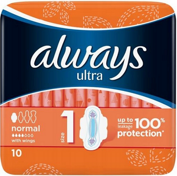 Podpaski Always Ultra Normal ze Skrzydełkami 10szt