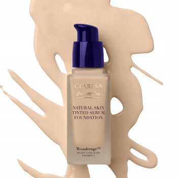 Claresa Care All Day Natural Skin Serum Podkład Do Twarzy 1W Light Warm