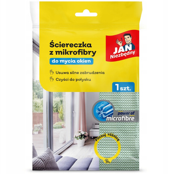 Jan Niezbędny Mikrofibra Chłonna Ściereczka Do Mycia Okien Szyb 1 szt