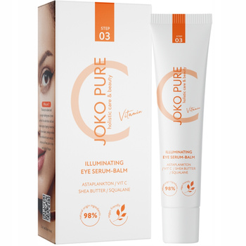 Joko Pure Rozświetlające Serum Balsam Pod Oczy z Witaminą C Skwalanem 20ml