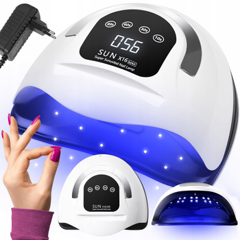 eVanda Lampa Do Paznokci Mocna Manicure Hybryd Żeli EV16 MAX Timer UV LED 320W