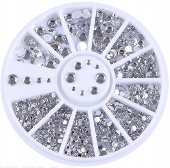 Karuzela Cyrkonie Kryształki Srebrna Jet