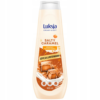 Luksja Creamy Soft Kremowy Płyn Do Kąpieli Aromatyczny Słony Karmel 900ml