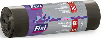 Fixi Stella Worki na Śmieci Czarne 60L 10szt Mocne