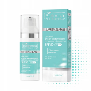 Bielenda Supremelab Skin Tone Lekki Krem Przeciw Przebarwieniom SPF50 50ml