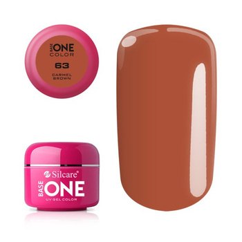 Silcare Base One Żel UV 63 Carmel Brown Brąz 5g