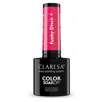 Claresa Lakier Hybrydowy Funky Disco 4 Pink Fever 5g