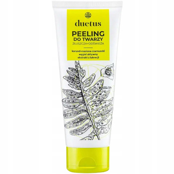 Duetus Drobnoziarnisty Peeling Do Twarzy z Węglem Aktywnym Czarnuszka 75ml