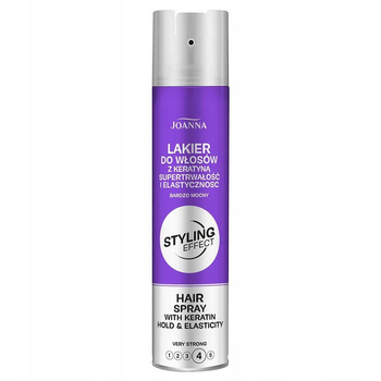 Joanna Styling Effect Mocny Lakier Do Włosów Formuła z Keratyną 250ml
