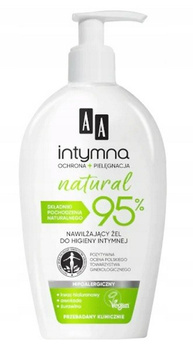 AA Intymna Natural Nawilżający Żel Do Higieny Intymnej Kwas Mlekowy 300ml