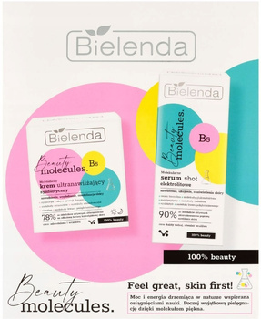 Bielenda Zestaw Prezentowy Beauty Molecules Krem Ultranawil偶aj膮cy + Serum