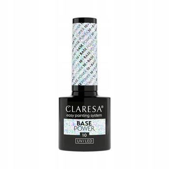 Claresa Base Power Bezkwasowa Baza Hybrydowa Mroźna Opalizująca Folia 10 5g