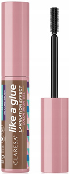 Claresa Like a Glue Koloryzujący Żel Do Stylizacji Laminacji Brwi 02 Brown