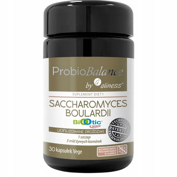 Aliness Probiotyk Saccharomyces Boulardii Babka Lancetowata 30 Kapsułek