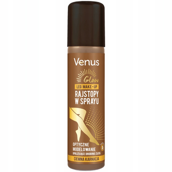 Venus Glow Rajstopy w Sprayu z Drobinkami Złota Do Ciemnej Karnacji 75ml