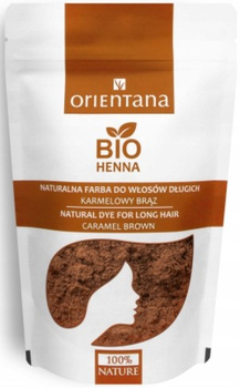 Orientana Bio Henna Odżywka Karmelowy Brąz 100g