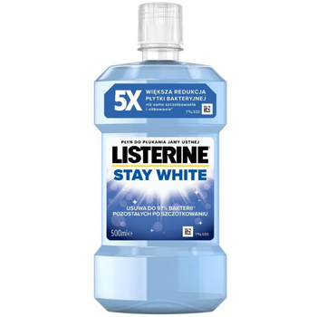Listerine Płyn Do Płukania Jamy Ustnej Przeciwbakteryjny Stay White 500ml