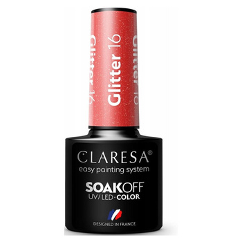 Claresa Lakier Hybrydowy Glitter 16 5g