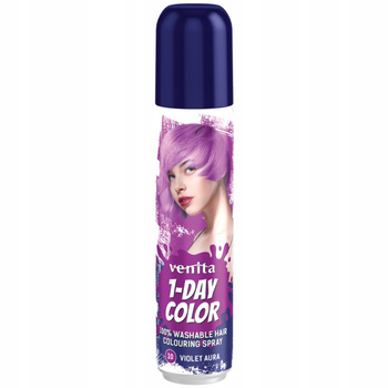 Venita 1 Day Color Koloryzujący Spray Do Włosów Fiolet 10 Violet Aura 50ml