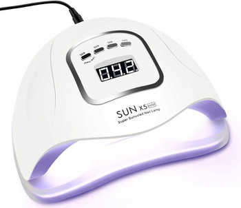 CoolStaff Lampa Do Paznokci Manicure Profesjonalna Mocna UV/LED SUN x5 Max 80W Biała