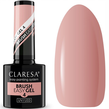 Claresa Easy Brush Gel Żel Do Paznokci w Pędzelku 4 Średni Beż Nude 5g