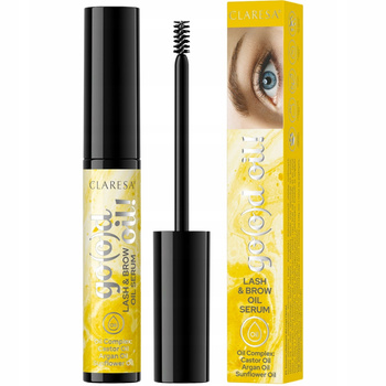 Claresa Go(o)d Oil Serum Do Rzęs i Brwi z Olejem Rycynowym i Arganowym 8g