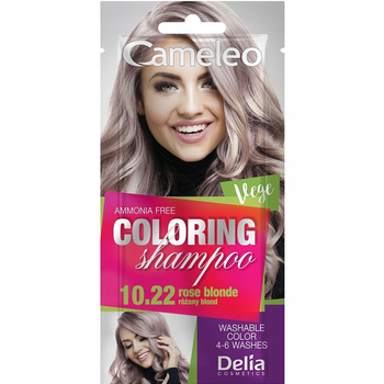 Delia Cameleo Szampon Koloryzujący Szamponetka 10.22 Różany Blond 40ml