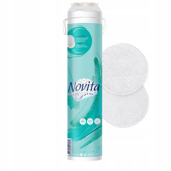 Novita Płatki Kosmetyczne Bawełniane Do Demakijażu Pielęgnacji 120 Sztuk