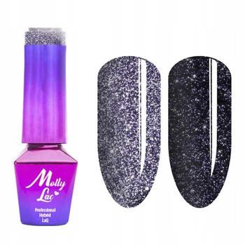 MollyLac Lakier Hybrydowy Flashing Lights Prestige Nr 614 Into The Darkness 5ml
