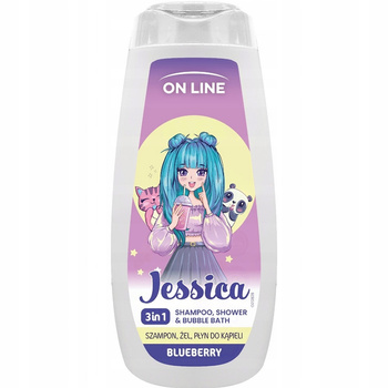 On Line Żel 3w1 Płyn Do Kąpieli Szampon Dla Dzieci Jessica Jogoda 400ml