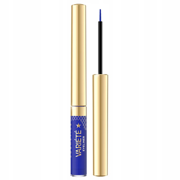 Eveline Variete Eyeliner w Pędzelku Satynowe Wykończenie 07 Blue Niebieski