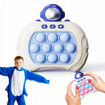 CoolStaff Gra Dla Dzieci Pop It Elektroniczna Zręcznościowa Astronauta Blue Dźwięk