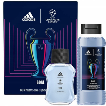 Adidas Champions League Goal Zestaw Prezentowy Kosmetyków Męskich EDT Żel