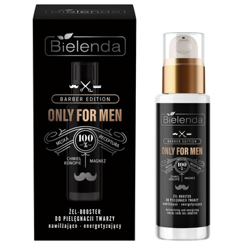 Bielenda Only For Men Nawilżająco Energetyzujący Żel Booster Do Twarzy 30ml