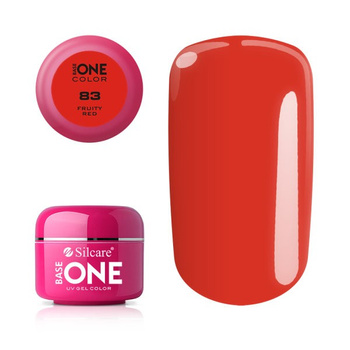 Silcare Base One Żel UV 83 Fruity Red Czerwień 5g