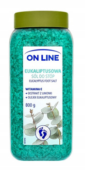 On Line Sól Do Kąpieli Stóp Eukaliptusowa z Olejkami 800g