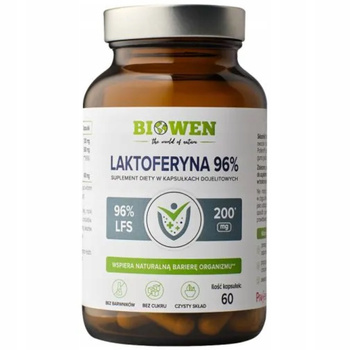 Biowen Laktoferyna 96% Suplement Diety Na Odporność z Witaminą C 60 Caps